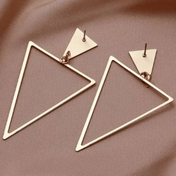 Boho Geometric Dangle Earrings - Picture 2 of 5